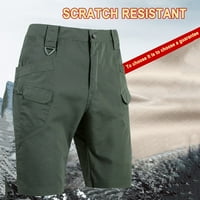 B91XZ kratke hlače za muškarce Scratch-muški i vanjski džep kratki teret multi muške hlače vojska zelena,
