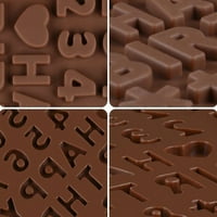 Silikonski kalupi - mali čokoladni kalupi A do z slova + sretni rođendani simboli kalup - keks fondant