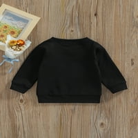 Dojenčad za djecu Dječji duks pisma s tiskanim pulover s dugim rukavima The Weurps na vrhu odjeće za