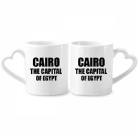 Kairo Glavni grad Egipta Par porculanskog krig set CERAC ljubavni čaša srce