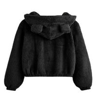 Žene toplo flaffne džemper od runa vrhovi kapuljača kapuljače Ležerne vrhove Dukseri Dame Lounge Sherpa