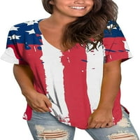 Dabuliu Ženska četvrtina jula Američka zastava Summer bez rukava Termper Termper Termper Termpere Termpere