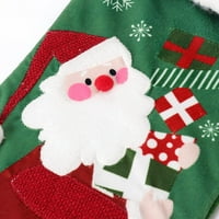 Božićne čarape Set mekog prazničnih čarapa Ne-Fade DIY CRAFT poklone plišane čarape za porodičnu prazničnu