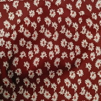 Onuone pamuk poplin tamno crvena tkanina umjetnička cvjetna haljina materijala od tkanina za ispis tkanina