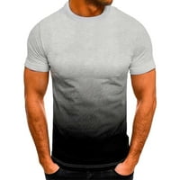 Muški majica kratkih rukava Redovni fit gradijentni ispis O-izrez Pulover Majice Ljeto Ležerne prilike