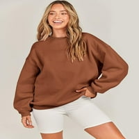 Duks za žene Flece s dugim rukavima preveliko povremena ležerna pulover Vrhunska odjeća