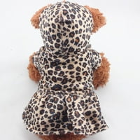 Xmarks Kućni ljubimci Psi Leopard uzorak Tutu kapute Dress Puppy Duksevi Obje strane nose odjeću za