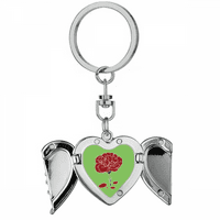 Crveni karanfil Majčin dan Cvjetni srčani držač za ključeve