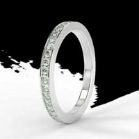 0,50CT Prirodni dijamant sa punim vječnim prstenom 18k bijeli zlatni fini nakit za žene poklon