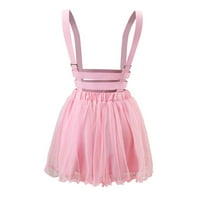 LittleForbig mrežica ukupna suknja za romper srčana suknja velika ružičasta