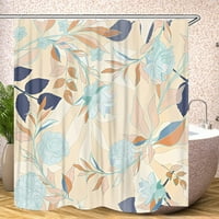 Tuš za zavjese, moderno neutralno minimalistički ukras kupaonice od poliesterskih tkanina zavjesa za
