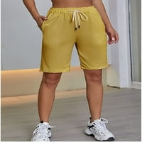 Cocopeunt Women Ljeto Bermuda džep kratki, povremeni kratke hlače sa koljena s vanjskim udobnim crtežom