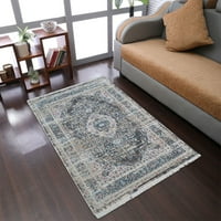Rugsotički tepisi Machine Woven Crossweave, Oriental Poliesterska tepih, Multicolor, 10'x13 '