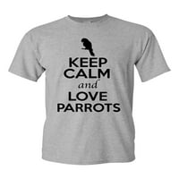Budite mirni i ljubavni papagaji ptica životinja ljubitelj za ljubimcu za odrasle majica