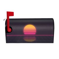 Retro Sunset Games Magnetic Mailbo Poklopac, Mailbo Onajnje velike veličine