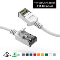 2ft mačka. U FTP Slim Ethernet mrežni kabel bijeli 30AWG, pakovanje