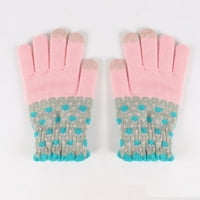Zimske tekstualne rukavice za dodir za žene tople rukavice