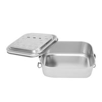 Prijenosni ručak od nehrđajućeg čelika BO Jednostruki sloj Piknik BBQ izolirani kontejner za hranu za