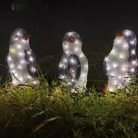 Knqrhpse Božićni ukrasi Penguin Onament Penguin Light-up Božićni odmor Dekoracija ukrasa zanata soba