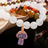 Mini kristalna ogrlica od gljiva čari Crystal Privjesci za izradu nakita
