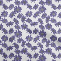 Onuone pamuk poplin twill ljubičasta tkanina cvjetni obrtni projekti Dekor tkanina tiskano od dvorišta