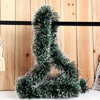 Deyuer Božićni Garland Realistic Vivid Boja ukrasna plastična Garland Xmas Tree vrpce String Viseći