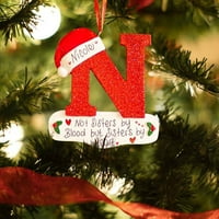 Organizovani ukrasi božićnog slova personalizirana ukrasi božićne slova