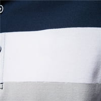 Leesechin Muška majica čišćenje kratkih rukava s kratkim rukavima za oblikovane tipke za bluzu odjeću