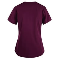 Wendunide majice za žene Žene kratkih rukava Vrhovi radne uniforme T-majice Ženske vrhove