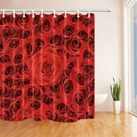 Romantični ljubavni dekor crvena ruža poliesterska tkanina kupatilo tuš za tuš