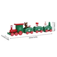 Božićni mali vlak Dječji poklon crtić drveni kreativni ukras