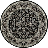 Art Carpet Kensington Kolekcija bezvremenska prostirka u tkanoj površini, crna i vrhnje - Ft
