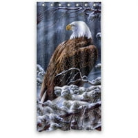 Hellodecor Eagle Art Tuš za zavjese od poliestera tkanina kupaonica Dekorativna veličina zavjesa