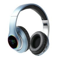 Slušalice za slušalice preko uha sa LED, sklopivim bežičnim i ožičenim stereo slušalica Micro TF, FM