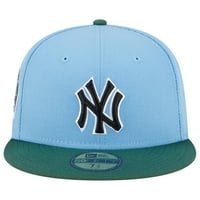 Muški novi Era Sky Blue Cilantro New York Yankees Subway Series 59Fifty ugrađeni šešir