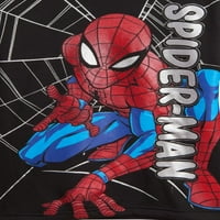Marvel Spider-Man Little Boys Fleece Pulover Hoodie i Hlače Outfit postavljaju malinu na veliko dijete