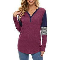 Frostluinai Fall džemperi za žene plus veličine vrhovi pada uštedu ženske čiste boje ubode labav pad
