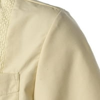 Ljetni trendi čišćenje muške majice Muške ljetne majice kratkih rukava Muške pune boje Casual Modne majice Khaki XL