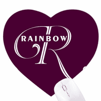 Izraz slova Rainbow Heart MousePad Gumeni mat za igru