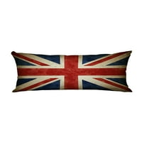 Velika Britanija zastava Old Vintage Britanska jastuk za tijelo navlake jastučni jastučnicu za zaštitu