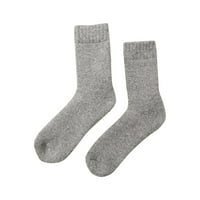 Čarape za žene Muškarci Čvrsta boja 30% vuna u zimi zadebljane tople debele ručnike navoja čarape za