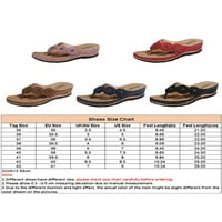 Gomelly Flip flops za žene sandale za žene sandale za vjenčanje Sjetne plaže cipele smeđe 5.5