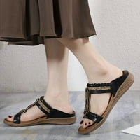 Aaimomet hodanje sandale Žene Ženske žene Cipele Elastic Band Casual Bohemian Sandals Boho Beach Flip