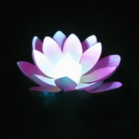 OPVISITE Artificial Lotus Flower LED lagana Bazen Vrtni ribnjak plutaju cvjetna lampa zelena