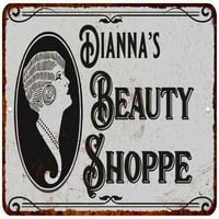 Dianna's Beauty Shoppe Chic Sign Vintage Décor Metal Sign 112180021421