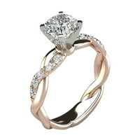 Žene kubične cirkonije umetnuli prsten za prste prsten za prsten za vjenčanje nakit poklon