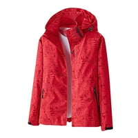 Zimski kaputi za Women Plus Veličina čišćenje Ženske kamuflažne jakne, sportsko trčanje i planinarsko odijelo, vjetar i sprinter