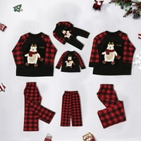 Sdjma Božićne žene mama tiskane top + hlače Xmas Porodica koja odgovara pidžami set