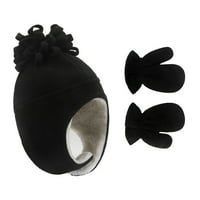 Rukavice miyuaadkai rukavice za toplu djecu dvije i čvrste boju rukavice zimske šešire Pribor crna