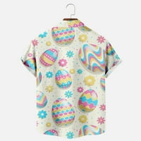 Easter Bunny jaja stilski uzorak majica muške udobna slatka majica za muškarce za muškarce